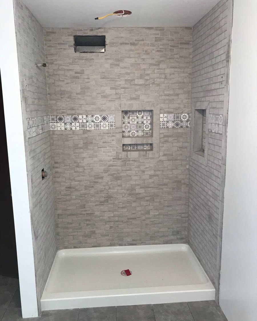 Custom shower design detail